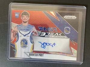 2024-25 Panini Prizm Quinten Post Rookie Fast Break Autograph Red 21/99 - JN - Picture 1 of 3