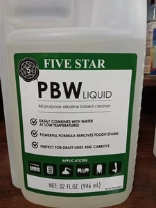 Five Star PBW Liquid Cleaner - 32 oz 645 Kb - Picture 1 of 1