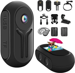 Mini Action Cam 1080P HD elecamera Sportiva con Visione Notturna per Casco Moto - Foto 1 di 2