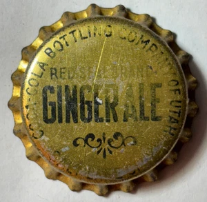 RED SEAL BRAND GINGER ALE SODA FLASCHENVERSCHLUSS; SALT LAKE CITY, UT; UNBENUTZTE KORKKRONE - Bild 1 von 4