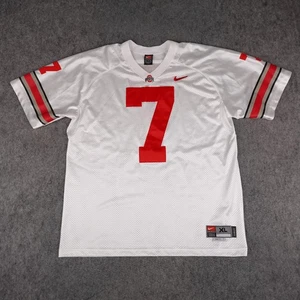 Vintage Ohio State Buckeyes Jersey Mens XL White Football Nike Authentic Sewn 7 - Picture 1 of 13