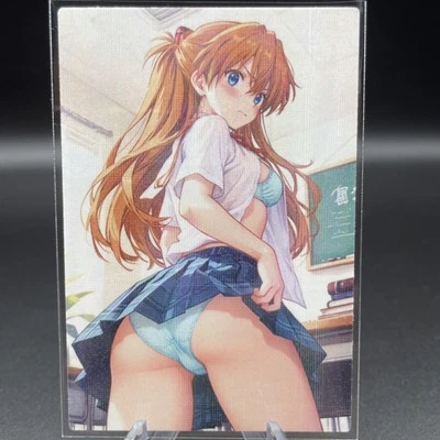 Asuka Langley Anime Waifu Card Doujin ACG Goddess Holo - Image 1 of 4