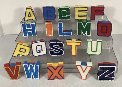 Alpha-Bots 20 Alphabet Transformer Robots Educational Replacement Incomplete - Image 1 of 4