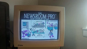 Springboard The Newsroom Pro and Clip Art Disks DOS IBM 5.25 Floppy *Tested* - Zdjęcie 1 z 7