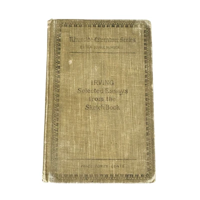Washington Irving's Essays from the Sketch Book 1901 HC Houghton Mifflin Co. Foto 1 de 4