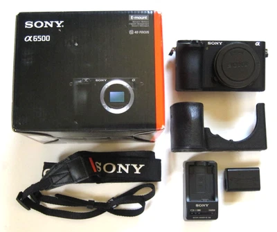 Cámara digital Sony Alpha a6500 24,2 MP - negra (solo cuerpo) Foto 1 de 4
