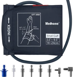 Manguito de presión arterial pequeño Medhome brazo superior 5,5"-9,5" (14-24 cm) S repuesto BP - Imagen 1 de 5