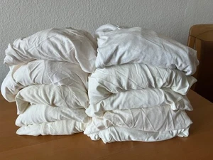 10 Laken Baumwoll u.a. zum Spannen hell einfarbig Spannbettlaken Pension Jugendh - Bild 1 von 5
