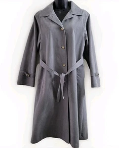 Ultra Suede Vintage Damen grau Trenchcoat Größe Small/Medium USA klassisch Retro - Bild 1 von 10