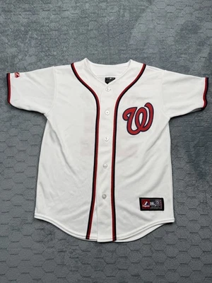 Camiseta de béisbol Bryce Harper 34 blanca mediana de los Nacionales de Washington para niños de la MLB Foto 1 de 4