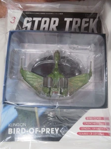 Star Trek Eaglemoss ~ #003 ~ KLINGON BIRD OF PREY~ DISPLAYED BREIFLY & REPACKED - Bild 1 von 7