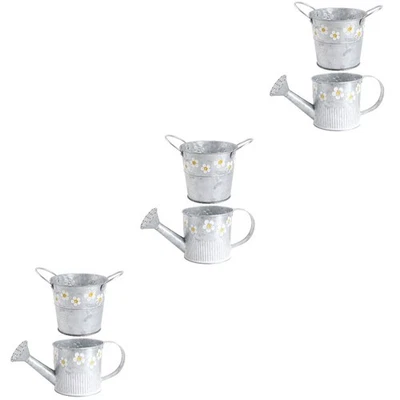  3 Pack Metall Blumenständer Halter Blumenvase Aus Eisenblumenhalter - Bild 1 von 4