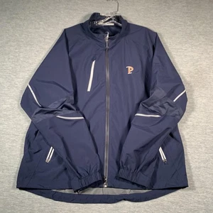 Zero Restriction Jacket Mens XL Navy Golf Windbreaker Full Zip Reflective P Logo - Picture 1 of 12
