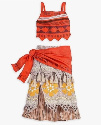 Disney Parks Store MOANA костюм размер 9/10 3шт гавайский платье вверх юбка Топ - Изображение 1 из 4