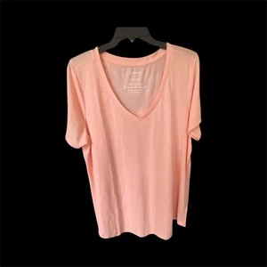 Camiseta Top Torrid Para Mujer Talla Grande 2X Punto Melocotón Calce Clásico Mangas Cortas Cuello en V - Imagen 1 de 2