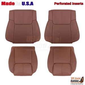2006-2009 Fits Jeep Commander Limited Leatherette Front Seat Covers Saddle Brown - Bild 1 von 13