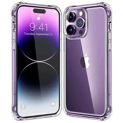 Case For iPhone 17 16 15 14 Pro Max Plus 13 11 12 7 Clear Shockproof Phone Cover - Image 1 of 4