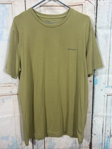 Camiseta Columbia Para Hombre Talla Extra Grande Verde Manga Corta Logo Estampado Gráfico - Imagen 1 de 6