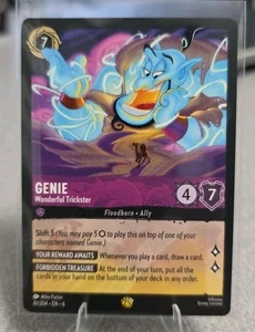 Genie - Wonderful Trickster 61/204 Azurite Sea Disney Lorcana Legendary NM - Picture 1 of 2