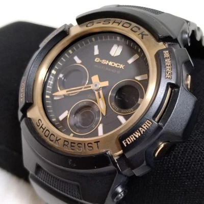 Casio G-Shock Solar Analógico Digital Champagne Oro Reloj Hombre AWG-M100SBG - Imagen 1 de 4