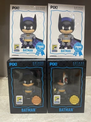 Pegatina SDCC 2025 Con exclusiva de UCC Thrilljoy Pix Batman LE 7500 Chase & Common Foto 1 de 4