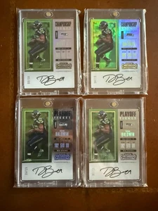 Doug Baldwin 2017 Contenders Playoff & Championship ticket autos - Picture 1 of 2