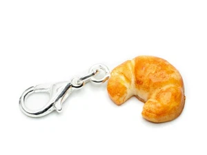 Pretty Detailed Croissant Charm Miniblings Charm Biscuits Breakfast - Picture 1 of 4
