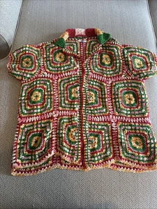 BODE MANCHESTER CROCHET SHORT SLEEVE SHIRT - Picture 1 of 8