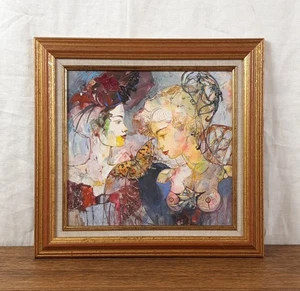 Susurros y alas, pintura original al temple, artista ucraniano Berezhna - Imagen 1 de 13