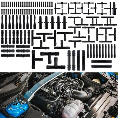 Kit de línea de manguera de tubo de vacío de silicona de 5 pies para Chevrolet + conectores de 113 piezas Foto 1 de 4