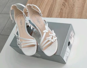 Buffalo Lucy Butterfly Sandalette in Weiß Größe 40 wie NEU - Bild 1 von 8