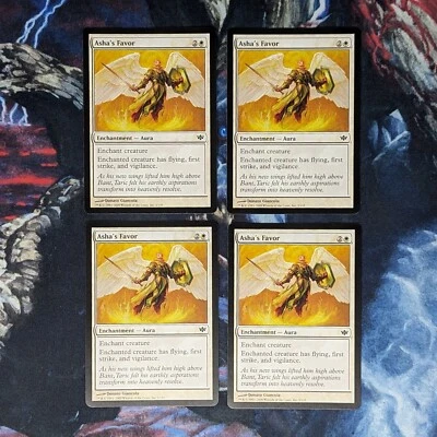 x4 Asha's Favor (Conflux) MTG - Image 1 of 2