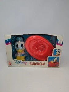 Mattel Disney Baby Donald Bathtub Pal with Red Boat Age 18 months Vintage 90's - Picture 1 of 8