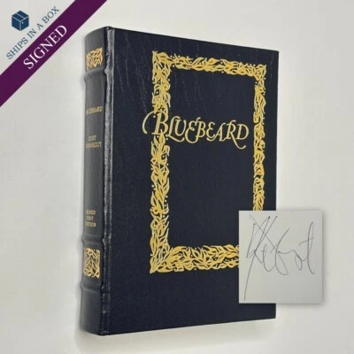 Signed Franklin Library "Bluebeard" Kurt Vonnegut (1987, Full Leather) - Image 1 of 4