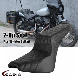 Club Style Seat For Harley Softail Street Bob FXBB FXBBS FLSL Standard FXST FLDE - Picture 1 of 9