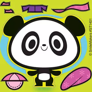 25 Panda Bär selber machen Aufkleber Party Gastgeschenke Geburtstag Lehrerbedarf - Bild 1 von 1