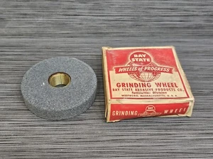 Bay State Abrasives Grinding Wheel S-122 3-3/8 x 3/4 x 7/8 NOS - Picture 1 of 5