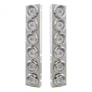 Soporte purificador de aire Peterbilt con luces y viseras de colmena - LED ámbar/lente transparente - Imagen 1 de 12