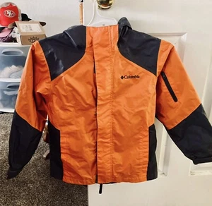 Columbia Brand Full Zip Lightweight Boys Hooded Rain Jacket Child’s Size 8 - Picture 1 of 3