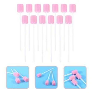 NEW 200Pcs Oral Foam Swabs Mouth Cleansing Tooth Cleaning Swabs High Quality - Picture 1 of 10