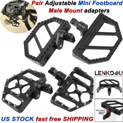 Tablero de piso ajustable estriba para Harley Touring Softail Sportster XL883 Foto 1 de 4