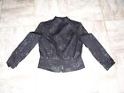 NEW NWT Worthington Faux Leather Jacket Womens L  Black Long Sleeve Zip exotic