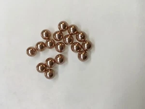Swarovski Round Rose Gold Half Drilled Pearl 8mm - pack of 3 - Picture 1 of 2