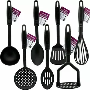6pcs Kitchen Utensil Set Non-Stick BLACK - Picture 1 of 1