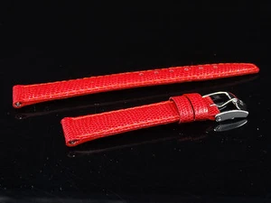 GUCCI Women's Leather Strap Wristwatch Replacement Band 14mm S CD ~ Red - Picture 1 of 8
