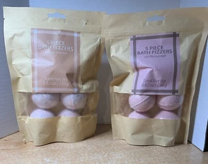 2 Target Brand Bath Bomb Fizzers 1-Vanilla, 1-Fireside Scented 5 Pack Each - Picture 1 of 7