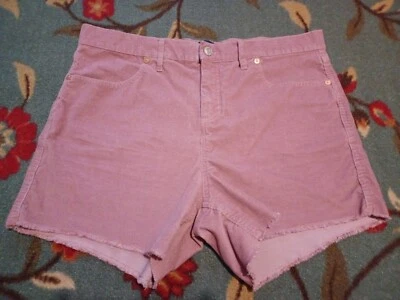 Pantalones Cortos Gap Para Mujer Pana Cortes 14 Malva Polvoriento Rosa Dobladillo Crudo Elastizados Suaves  Foto 1 de 4