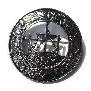 Broche Viking drakkar métal coulé pins plaque badge métallique Cast Metal - Picture 1 of 5