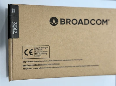 BRAND NEW!!! BROADCOM MegaRAID 9480-8i8e TRI-MODE 4GB PCIE 3.1 x 8 EXTERNAL RAID - Image 1 of 3