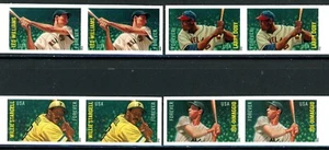 Baseball Allstars Complete Set 4 IMPERFORATED PAIRS Scott's 4694a to 4697a MNH - Picture 1 of 2